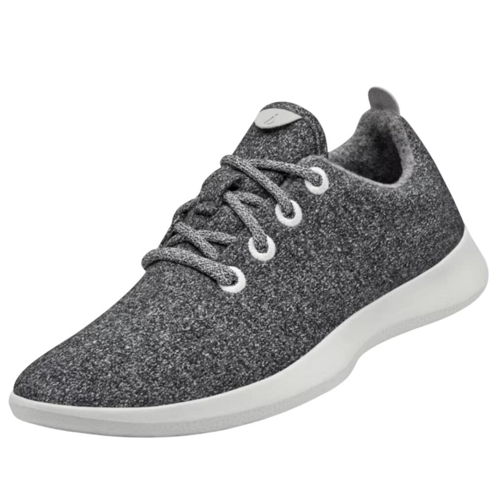 Allbirds women’s Wool black/gray lace up sneakers, Running, W8